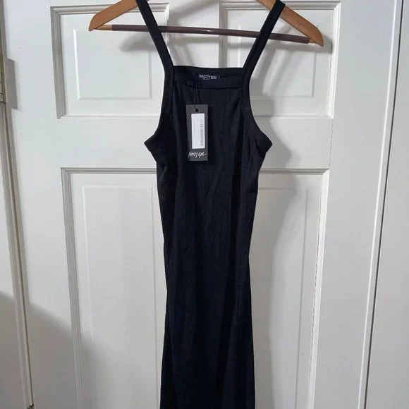 midi tank top dress NAADAM Silk Cashmere Midi Tank Dress in Cement